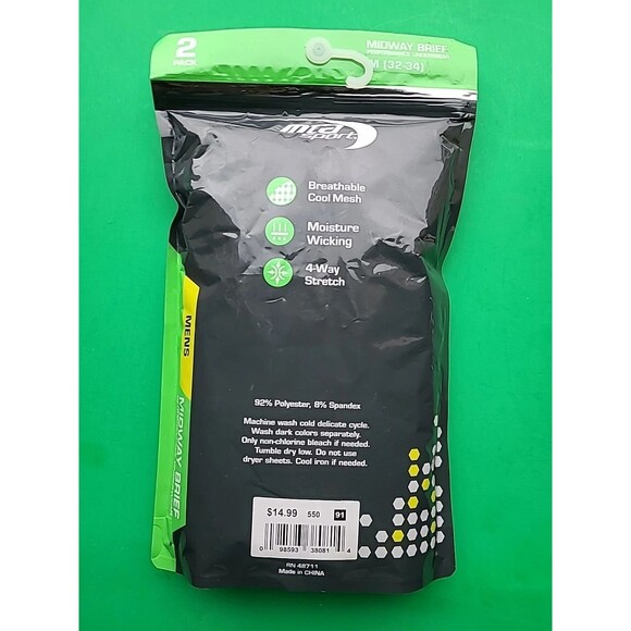 Mta Sport, Midway Brief, Performance Underwear Size 32-34 - Picture 2 of 2